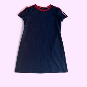 Tommy Hilfiger Navy Mini Dress with Red and White Trim